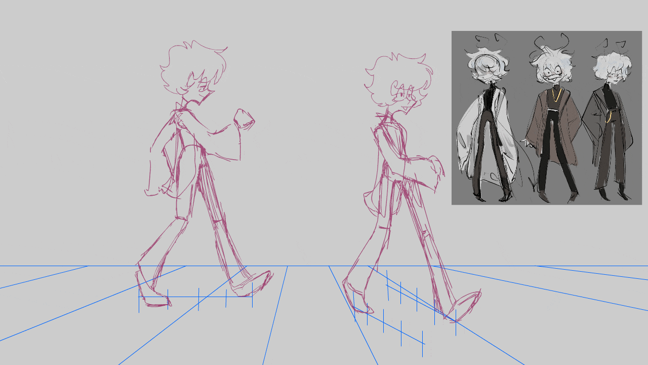 Original Character Walk Cycle